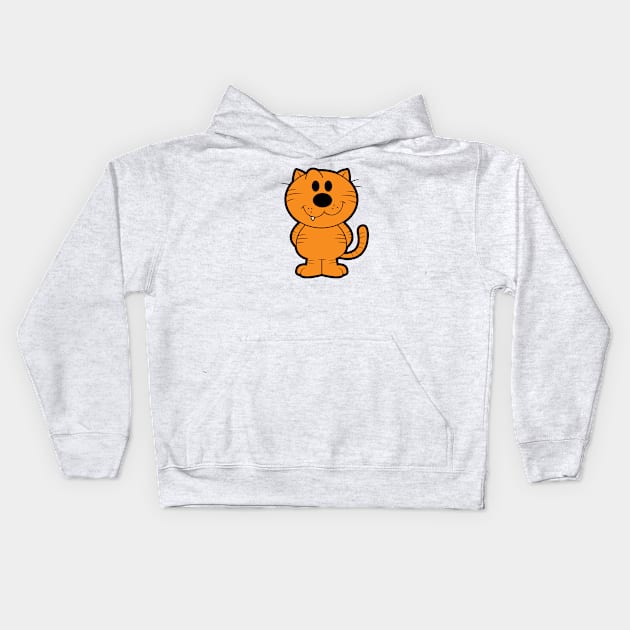 Cute Heathcliff Kids Hoodie by mighty corps studio